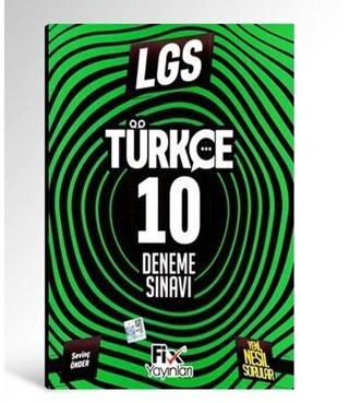 8.Sınıf LGS Türkçe 10 Deneme - Kolektif  - Fix Yayınları