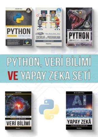 Python Veri Bilimi ve Yapay Zeka Seti - 5 Kitap Takım Ali Şir Attila Dikeyeksen