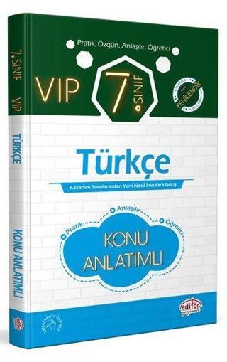 7.Sınıf VIP Türkçe Hızlı Konu Anlatımlı - Kolektif  - Editör
