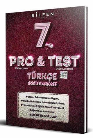 7.Sınıf Pro&Test Türkçe Soru Bankası - Kolektif  - Bilfen Yayınları