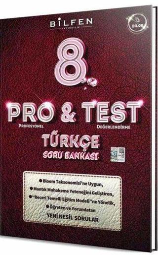 8.Sınıf Pro&Test Türkçe Soru Bankası - Kolektif  - Bilfen Yayınları