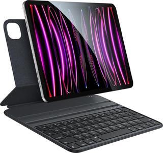 Apple iPad Pro 11 inç 5. Nesil M4 (2024) Led Aydınlatmalı Manyetik Kapaklı Bluetoothlu Magic Klavyeli Kılıf A2836 A2837