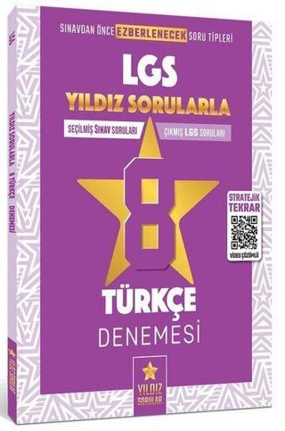 8.Sınıf LGS Türkçe 8 Deneme - Kolektif  - Yıldız Sorular Yayınları