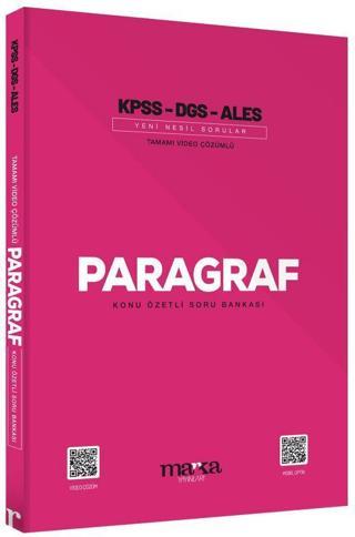 KPSS DGS ALES Paragraf Konu Özetli Yeni Nesil Tamamı Video Çözümlü Soru Bankası - Kolektif  - Marka Yayınları