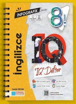 8.Sınıf İngilizce İnfografik Serisi IQ Akıllı Defter - Kolektif  - Evrensel İletişim Yayınları