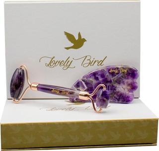 Lovely Bird Ametist Roller Ve Guasha Taşı Anti-Aging