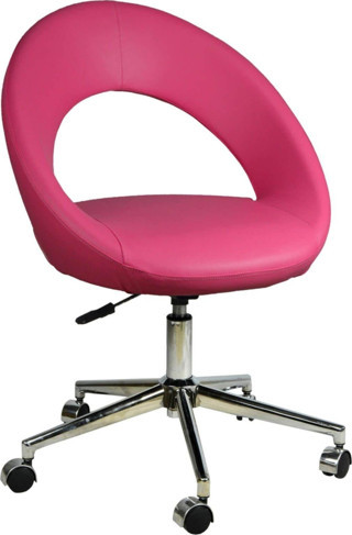 Bürocci Miranda Metal Ayaklı Çalışma Koltuğu Pembe