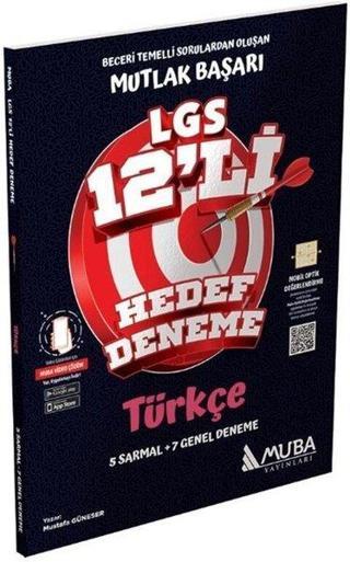 8.Sınıf LGS Türkçe 12'li Hedef Deneme - Kolektif  - Muba Yayınları