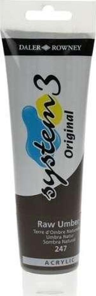 Daler Rowney System3 Akrilik Boya 150 ml Raw Umber 247