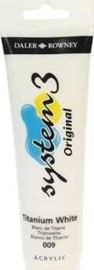 Daler Rowney System3 Akrilik Boya 150 ml Titanium White 9