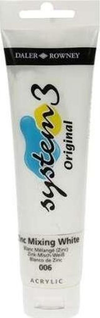 Daler Rowney System3 Akrilik Boya 150 ml Zinc MixingWhite 6