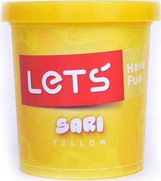 Lets Tek Renk 150 gr Neon Sarı Oyun Hamuru