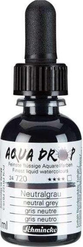 Schmincke Aqua Drop Sıvı Sulu Boya 30 ml Neutral Grey