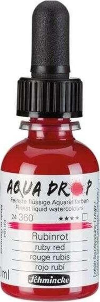 Schmincke Aqua Drop Sıvı Sulu Boya 30 ml Ruby Red