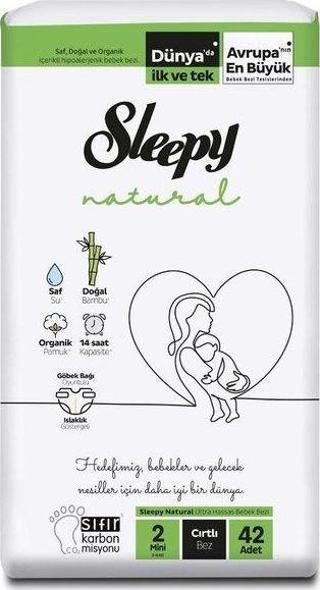 Sleepy Natural Bebek Bezi Mini 42 Adet