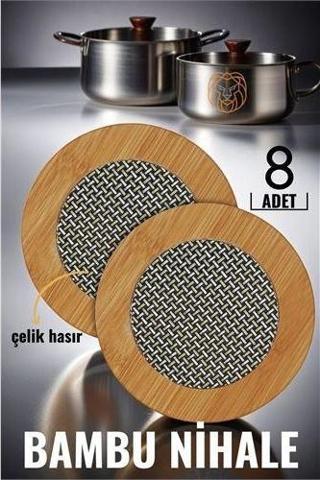 Findit 8 ADET  Bambu Çelik Telli Nihale Falper Design 719372 Top-tan Paket