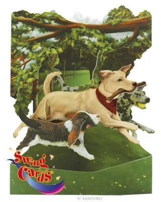 Santoro Gorjuss Santoro Gc-Swing Cards-Dogs In The Park Sc135