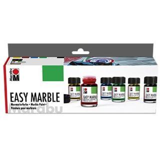 Marabu Easy Marble 6 Renk Kolay Ebru Boyası Seti