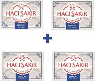 Hacı Şakir 4'Lü Doğal Kalıp Sabun 600 Gr 4 Paket