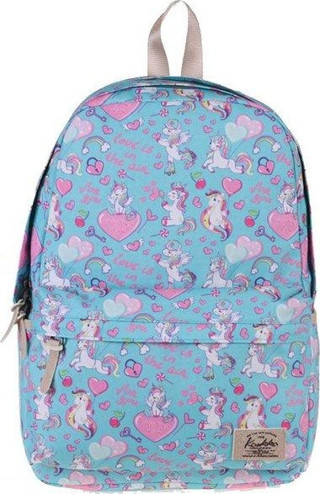 Kaukko Nature Unicorn Turkuaz Sırt Çantası K1317