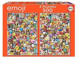 Educa Emoji 2x500 Parça Puzzle