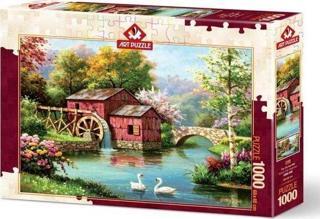 Art Puzzle 5188 Kırmızı Eski Değirmen 1000 Parça Puzzle