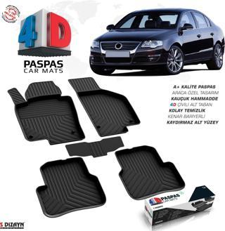 VW Passat B6 4D Havuzlu Paspas 2005-2010 A+Kalite