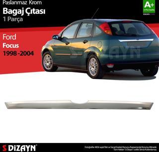 S-Dizayn Ford Focus 1 HB Krom Bagaj Çıtası 1998-2005