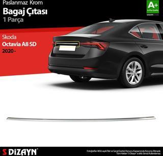 S-Dizayn Skoda Octavia A8 Krom Bagaj Çıtası 2020 Üzeri