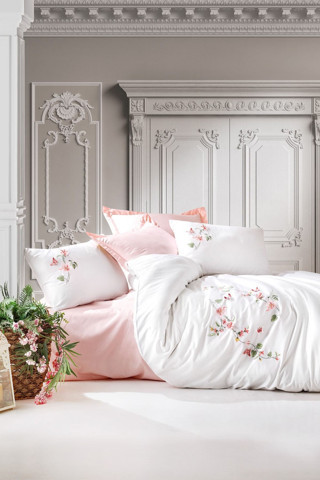 COTTON BOX 1832-CB 3D NAKISLI SATEN CK NEVRESIM TAKIMI LUNA PUDRA