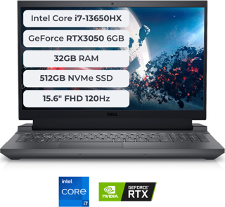 Dell G15 5530 i7-13650HX 32GB 1TB SSD 6GB RTX3050 95W 15.6 FHD 120Hz Ubuntu G155530005U-32-1