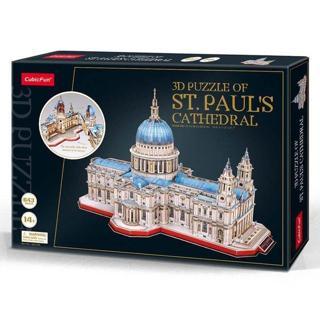 CubicFun 3D Puzzle Aziz Paul Katedrali 3D Puzzle (Büyük boy ve iç görünümlü)