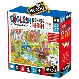 Headu 100 İngilizce Kelimeli Çiftlik Puzzle 