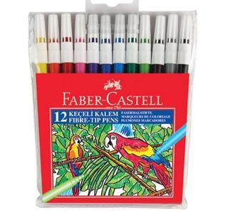 Faber-Castell 12'li Poşet Keçeli Kalem
