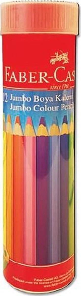 Faber-Castell 12 Renk Jumbo Metal Tüp Kuru Boya 