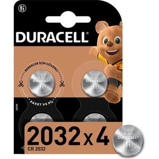 Duracell Düğme Pil 2032 4'lü 3 Volt