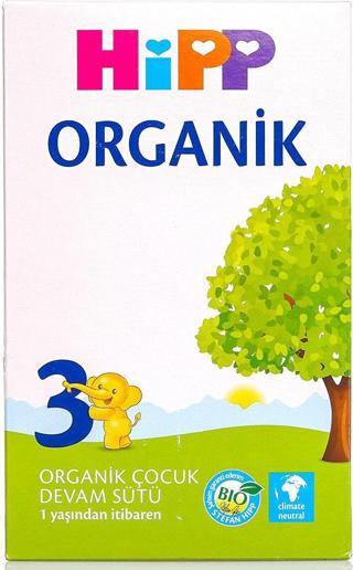 HiPP 3 Organik Çocuk Devam Sütü 600 gr 1+ Yaş