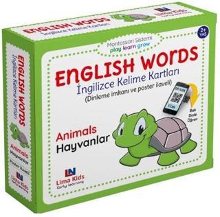 Animals - Hayvanlar - English Words - İngilizce Kelime Kartları - Kolektif  - Lima Kids
