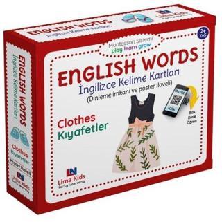 Clothes - Kıyafetler - English Words - İngilizce Kelime Kartları - Kolektif  - Lima Kids