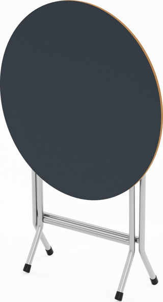 Eportatif Mutfak Masa Yemek  Katlanır Bahçe Masası  Yuvarlak Füme 1454