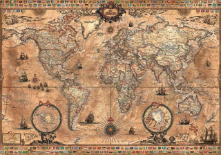 Educa 15159 Antique World Map 1000 Parça Puzzle 