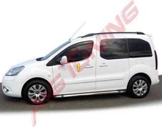 Citroen Berlingo Krom Cam Çıtası 2008 Üzeri 2Prç Paslanmaz Çelik