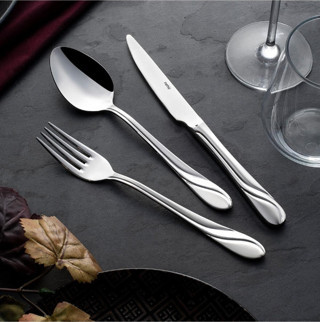 Nehir safir 60 parça çatal kaşık takımı - çatal kaşık seti 18/10 paslanmaz çelik