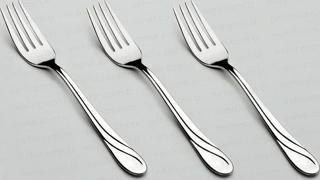 Nehir safir yemek çatal - 12 li paslanmaz çelik yemek çatalı