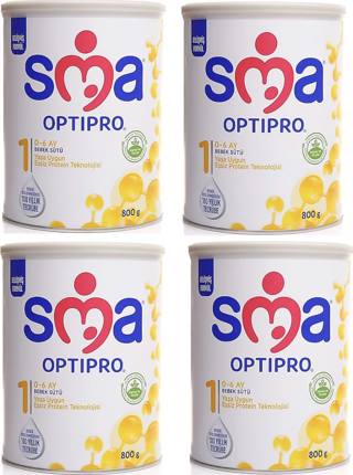 SMA Optipro 1 Probiyotik Bebek Sütü 800 gr 4 Adet