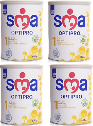 SMA Optipro 1 Probiyotik Bebek Sütü 800 gr 4 Adet