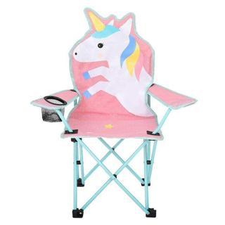 Katlanabilir Çocuk Unicorn Kamp Sandalyesi