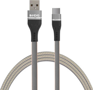 İmeng 3.1A UsbA to Type-C Örgülü Data ve Hızlı Şarj Kablosu ML108 Gri