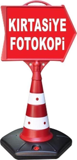 Kırtasiye Fotokobi Temalı Uyarı Ve Ok Reklam Dubası