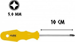 Kupa Tornavida Mıknatıslı YILDIZ Uçlu 5.0 - 10 cm.